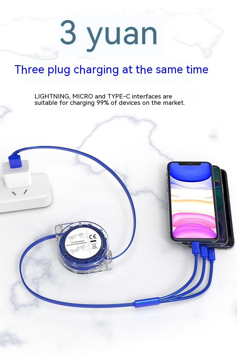 a drag three mobile phone charging