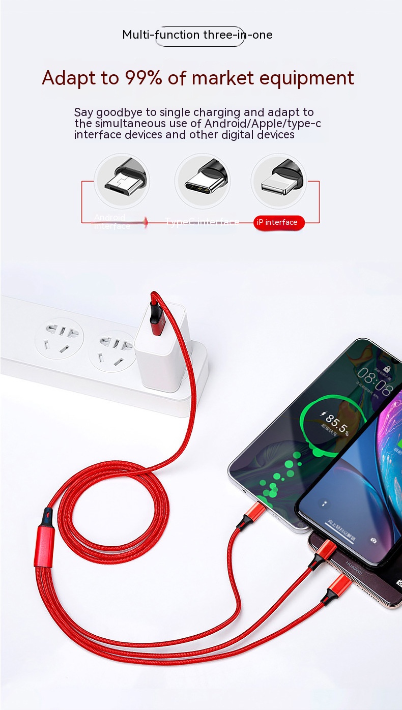 3-in-1 fast charge 2A