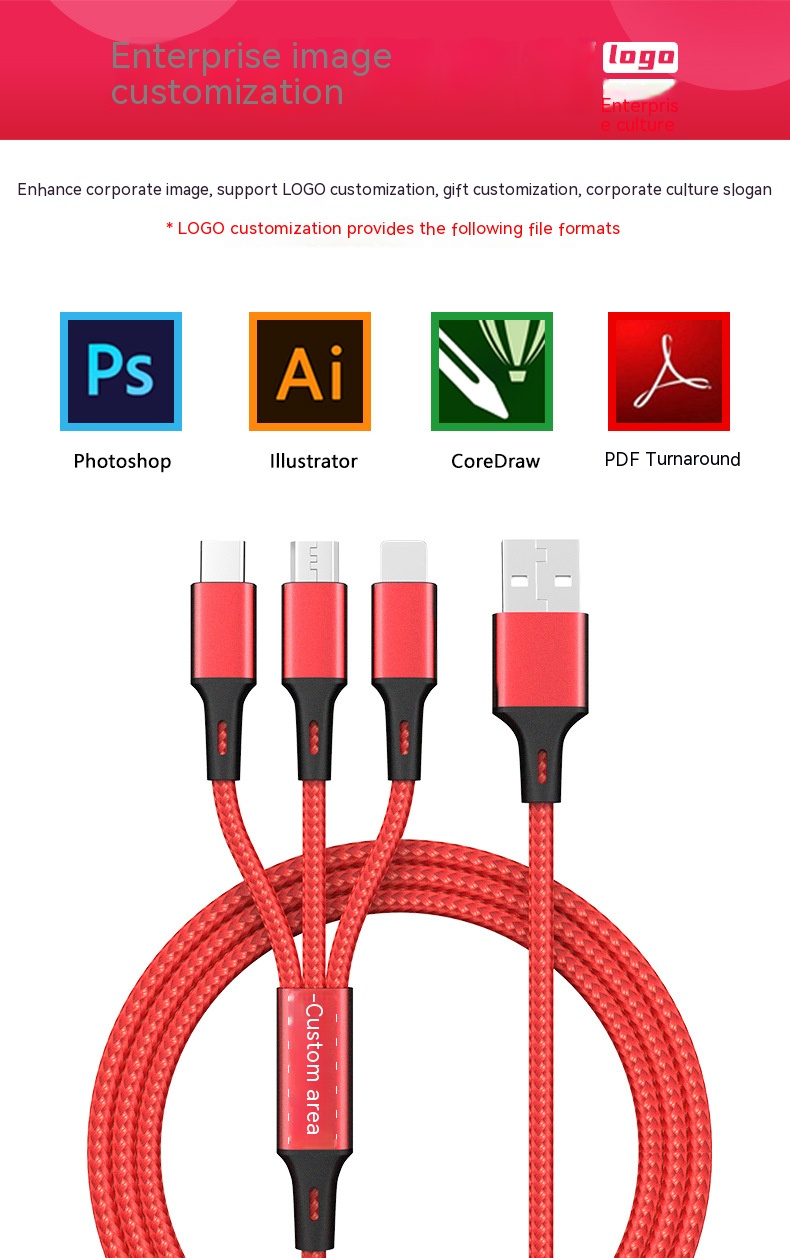 3-in-1 fast charge 2A 3C Electronic Consumer Products Manufacture