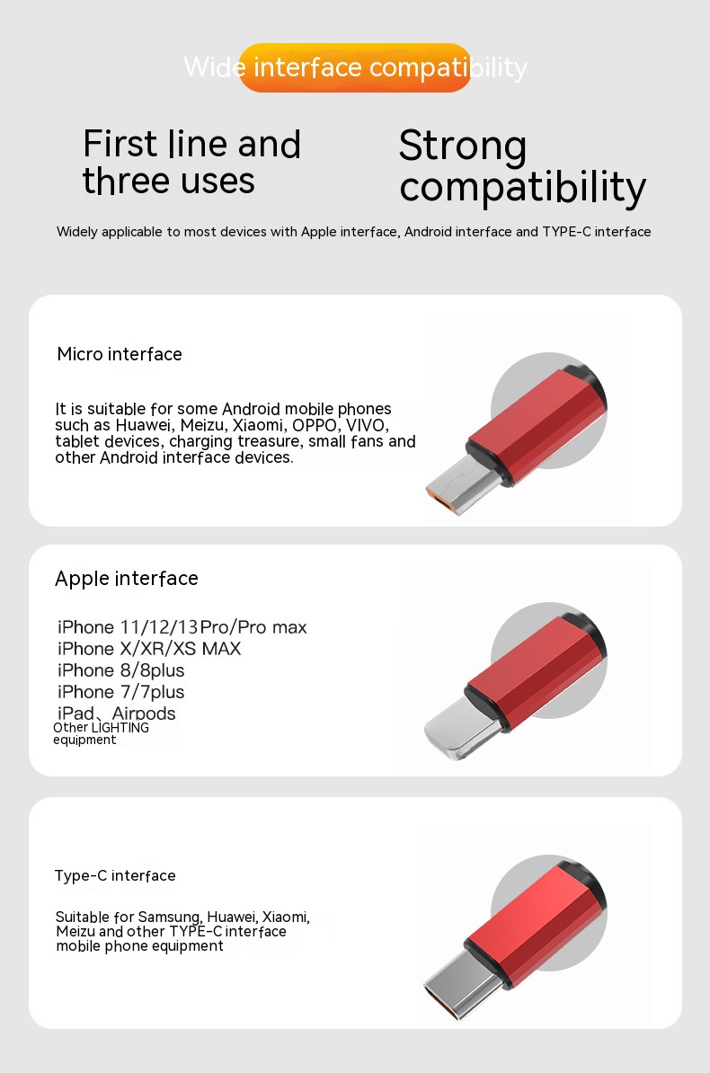 charging cable three-in-one 3C Electronic Consumer Products Manufacture