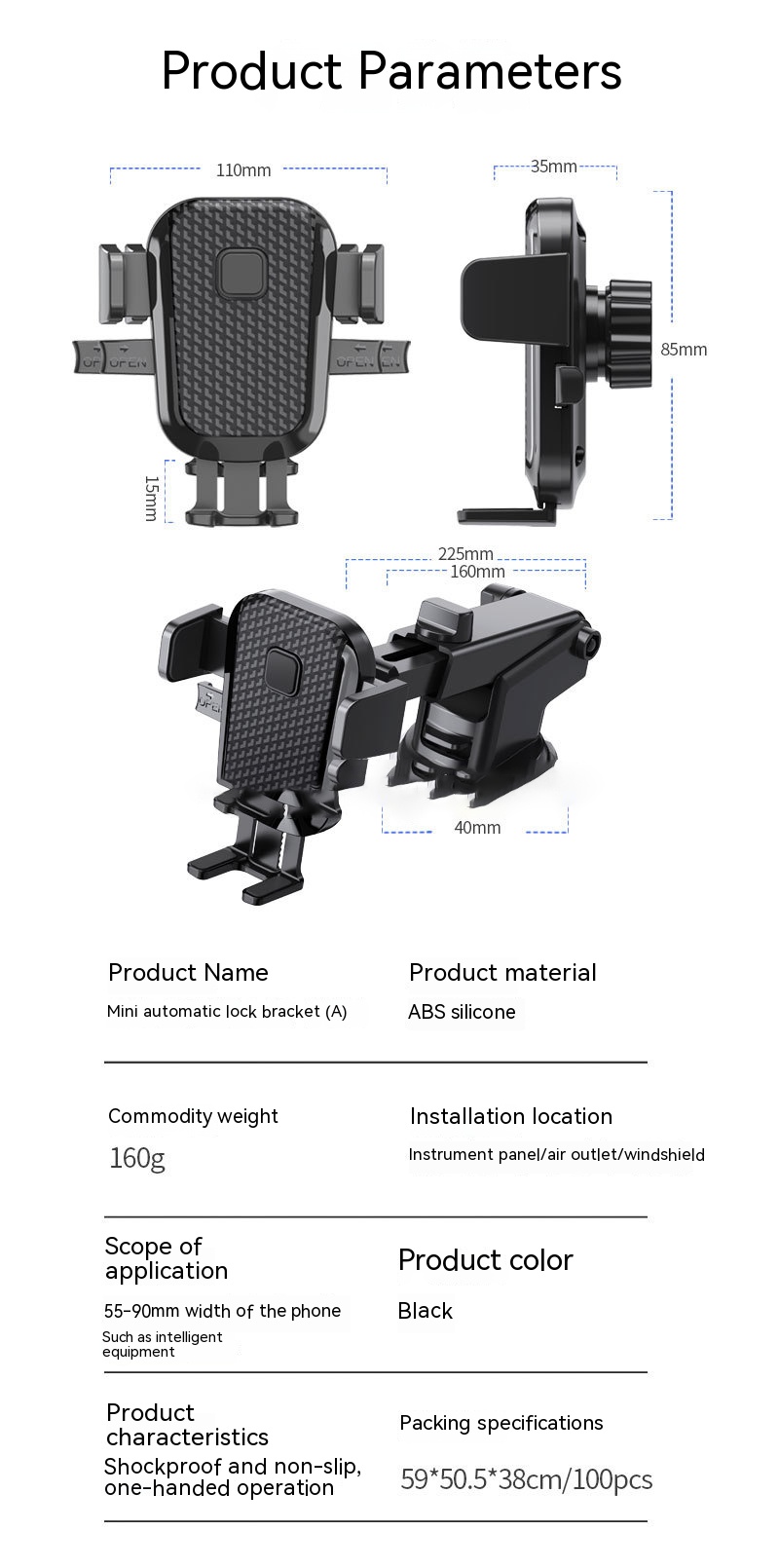 Phone Holder 360 Degree Rotation 3C Electronic Consumer Products Manufacture