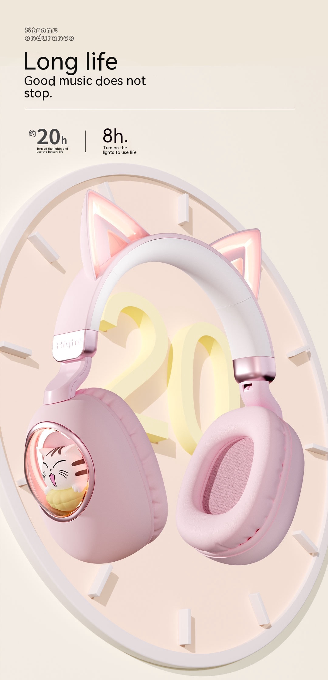 cute cat ear headset 3C Electronic Consumer Products Manufacture