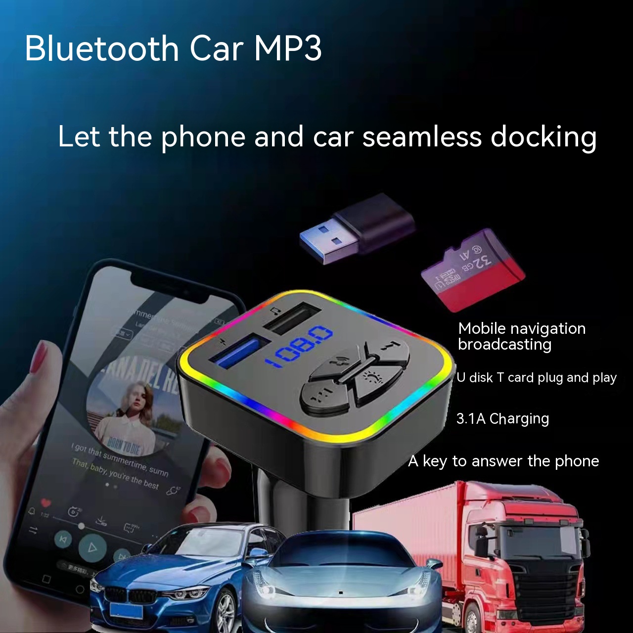 bluetooth car MP3 player