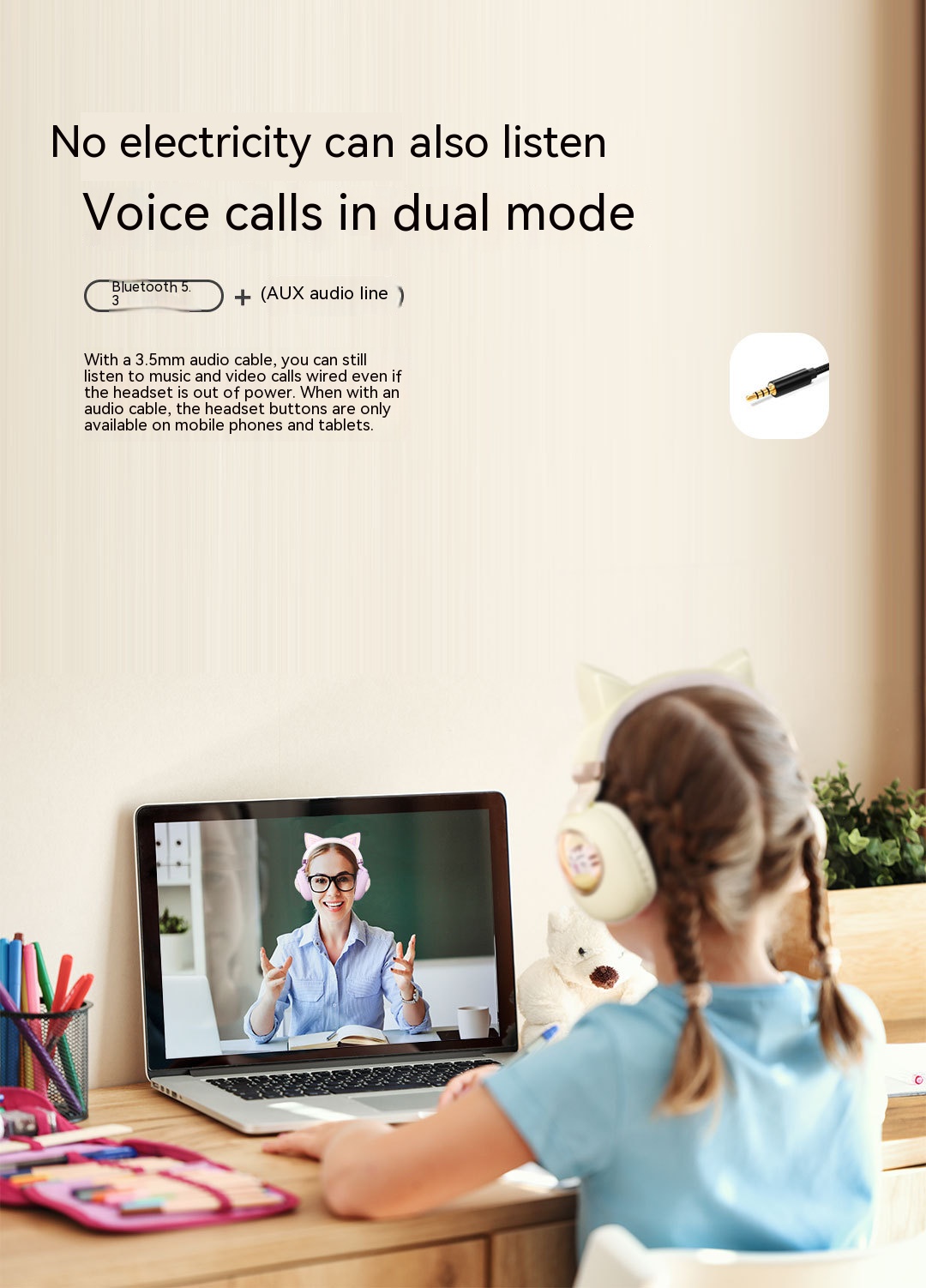 cute cat ear headset 3C Electronic Consumer Products Manufacture