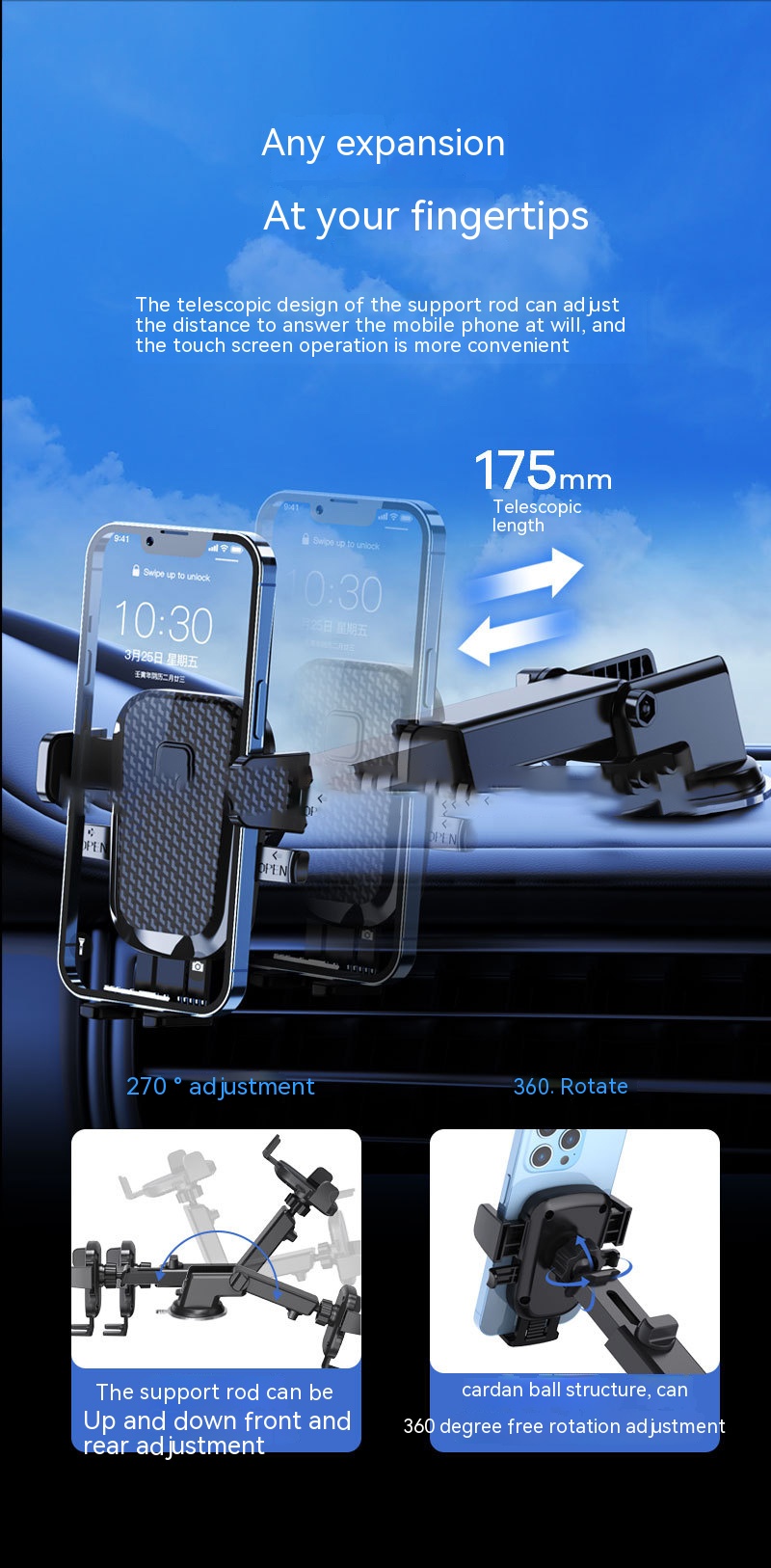 Phone Holder 360 Degree Rotation 3C Electronic Consumer Products Manufacture