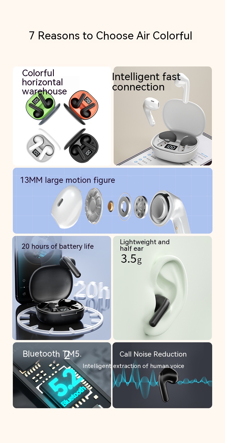 wireless Bluetooth earphones