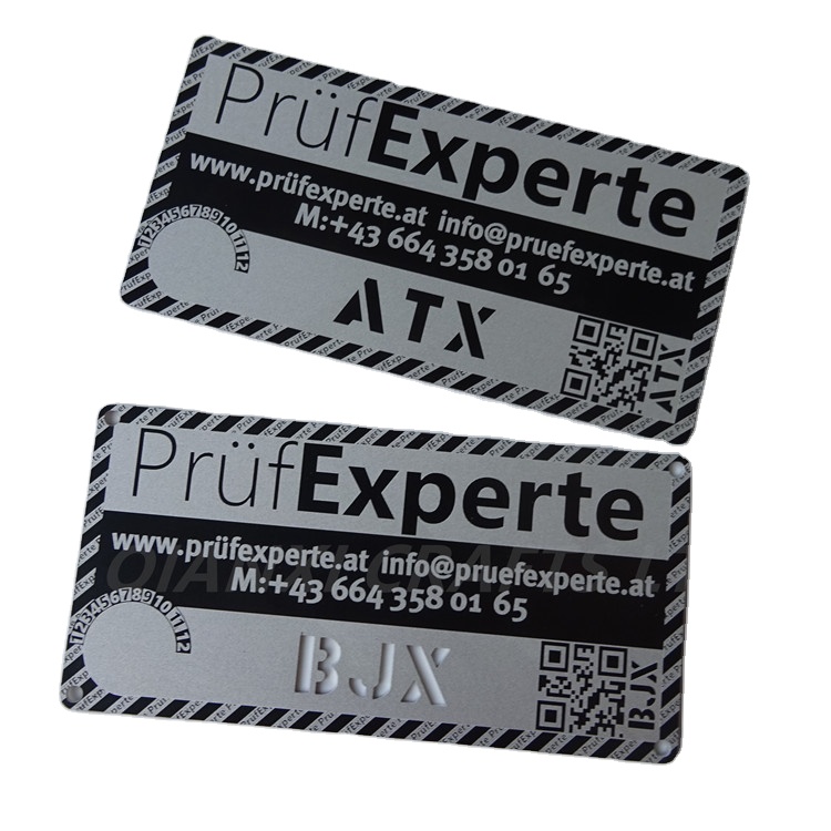 Directly Provided By The Manufacturercustom Made Chemical Engraving Serial Numbers Stainless Steel Name Plates